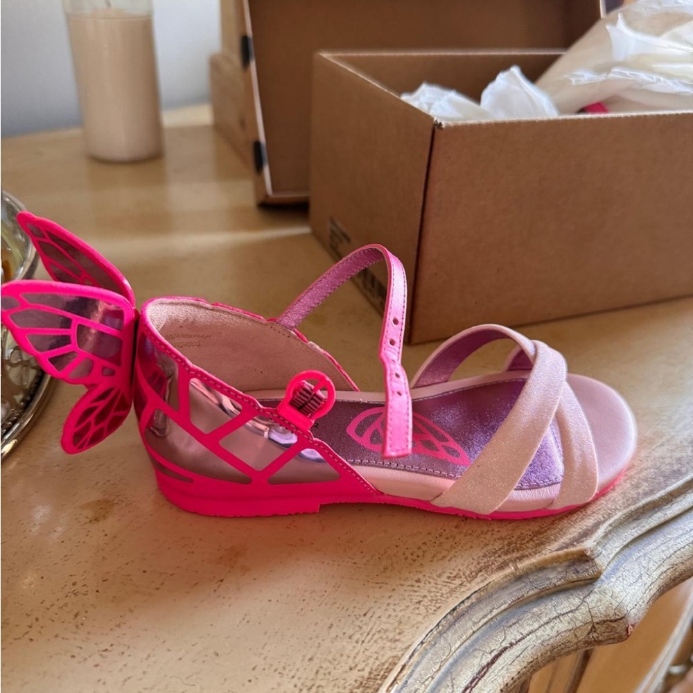 Kids Pink Butterfly Sandals